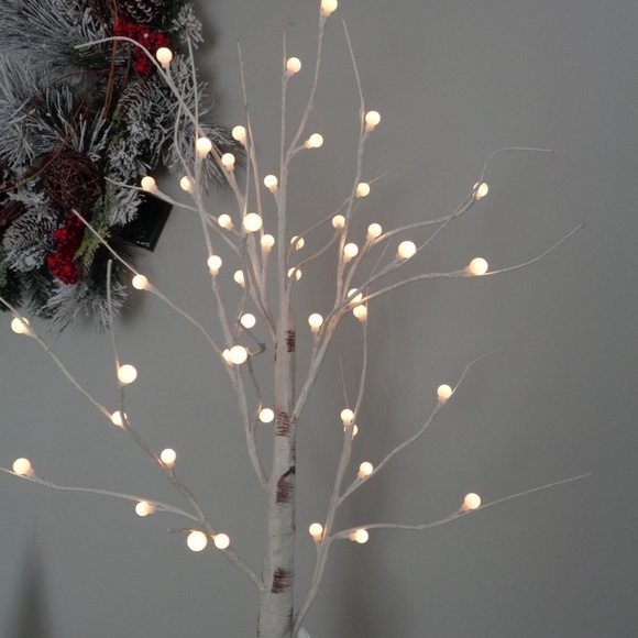 Pre-Lit LED Light Birch Twig Christmas Tree 47" - Picture 3 of 5
